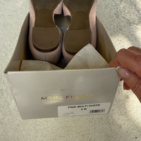 Marc Fisher Pink Ballet Flats with Pointed Toe original box size 8 “MFANNY” - Picture 7 of 12